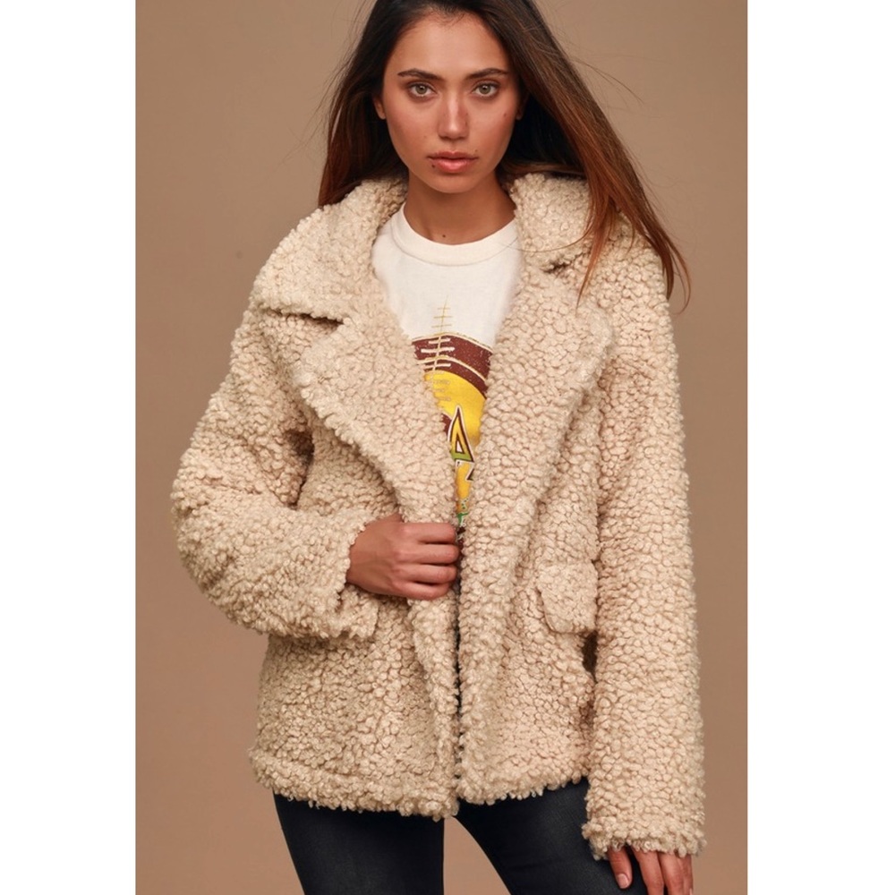 ✨2x HP✨Camel Teddy Jacket - Picture 2 of 9